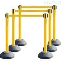 ราคา เสากั้นทางเดินดึงกลับ เสากั้นคิว พีวีซี ยืด-หดได้ 3 เมตร สีเหลือง เสากั้นบริเขต เสากั้นทางเดิน (26286173521)