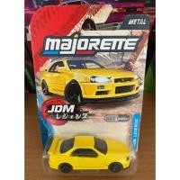 ราคา Majorette Nissan Skyline GT-R (R34) สีเหลืองสวยๆ หายาก (44102795727)