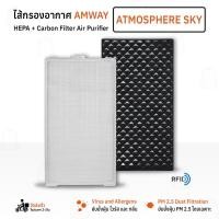 ราคา Qbag - ไส้กรอง AmwayAtmosphere Sky ไส้กรองอากาศ ฟิลเตอร์ กรองฝุ่น แผ่นกรองอากาศ กรองPM2.5 Replacement HEPA Carbon filter (26223571281)