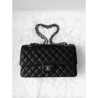 ราคา Super Like New!!! Chanel Classic 10 Black Caviar SHW (7853116245)