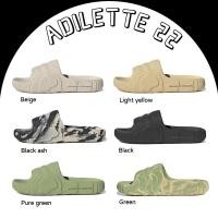 ราคา Adidas Originals Adilette 22 Beige Black Ash Green Pure Green Black รองเท้าแตะ (22348708263)