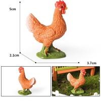 ราคา เด็กสัตว์จําลองฟาร์มแข็งสัตว์ปีกไก่เป็ดห่านหงส์สิงโตหัวห่าน (43409013958)