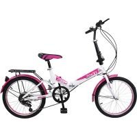 ราคา K-BIKE MAXX จักรยานพับได้ FOLDING BIKE 20 นิ้ว 6 Speed รุ่น 20K62 All New (ชมพู) (1483100559)