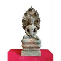 ราคา พระนาคปรก พระไภษัชยคุรุ ศิลปะลพบุรี วัดพระศรีรัตนมหาธาตุ จ.พิษณุโลก เนื้อสัมฤทธิ์ (22544332554)