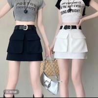 ราคา [คลังสินค้าพร้อม] Workwear A-Line กระโปรงฤดูร้อนเอวสูง ดีไซน์ใหม่ สlimming กระโปรงแบบเป็นทางการ ขนาดพอดีตัว สีดำ Tempera (42957174895)