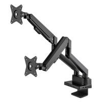 ราคา ขาตั้งจอ มอนิเตอร์ LCD 17"- 32" Manhattan Aluminum Gas Spring Dual Monitor Desk Mount with 8-in-1 Docking Station (24637173839)