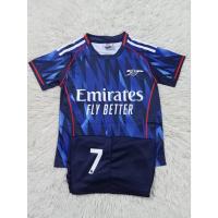 ราคา เสื้อบอลเด็ก+กางเกงสโมสรอาร์เซนอลพิมพ์ลายเบอร์7ชื่อซาก้า ปี2025-2026ใหม่ล่าสด ราคาถูก (29726805805)