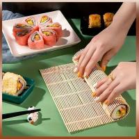 ราคา Tesco แผ่นเครื่องมือม้วนซูชิ เครื่องมือทำซูชิ ม่านม้วนซูชิจากไม้ไผ่ ม่านซูชิ ชุดทำสุชิจากไม้ไผ่ DIY (27283125317)