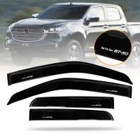 ราคา กันสาด กันสาดประตู 4ประตู รถกระบะ MAZDA BT-50 คิ้วกันสาด กันฝน กันแดด มาสด้า BT50 D4D 2020-2021สี ดำเงา โลโก้ ขาว (8956528280)