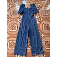 ราคา ชุดจั้มยีนส์ขายาวผ้าหนาผ้าหนักยืดได้เล็กน้อย (17803259839)