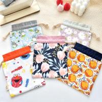 ราคา ถุงหูรูดใบเล็ก ขนาด14x17cm ถุงผ้า กระเป๋าหูรูด กระเป๋นแฮนด์เมด ถุงผ้าแฮนด์เมด minibag (18455813156)