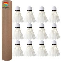 ราคา DENGLONG ลูกแบดมินตัน 3/6/12 PCS - สีขาวยอดเยี่ยมสำหรับการฝึกซ้อมที่บ้าน (43711659800)