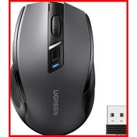 ราคา UGREEN Wireless Mouse, Bluetooth & 2.4GHz, Quiet Mouse, Wireless, 6 Buttons, 4000DPI, 5 Level DPI Switching, Battery Operated, Compatible with Windows PC, Chromebook, etc., Black (27487918753)