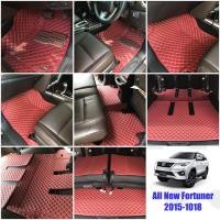 ราคา พรมปูพื้นเข้ารูป 5D Premium Fitted Leather Car Mats สำหรับรถรุ่น ALL NEW FORTUNER 2015-2019 (สีแดงเลือดหมู ลายตารางเล็ก) (1398215949)