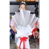 ราคา AA-ช่อเปล่า แผ่นใสเทา+กระดาษสีผื้นเลือกสีได้+โฟมคู่ (26259238973)