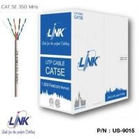 ราคา สายแลน Link รุ่น US-9015 สาย UTP CAT5E (350 MHz) สำหรับเดินภายในอาคาร ความยาว 1,000 ฟุต/กล่อง (ประมาณ 305 เมตร) (7338251309)