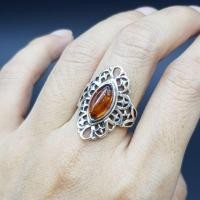 ราคา No.079 แหวนอำพันแท้โปแลนด์ (1438954254)