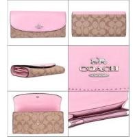 ราคา กระเป๋า coach f54022 ( 2 พับ Blush2) ของแท้ 100% จาก USA กระเป๋าสตางค์ coach แท้ พร้อมส่ง มีหน้าร้าน (3603496885)