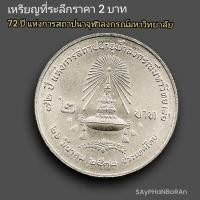 ราคา เหรียญ 2 บาท วาระที่13/72ปี แห่งการสถาปนาจุฬาลงกรณ์มหาวิทยาลัย ไม่ผ่านใช้ พร้อมตลับ (27274176512)