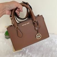 ราคา [[พร้อมส่งแท้%]] Michael kors Sheila Small Faux Saffiano Leather Satchel 35S3S6HS5L (23485843992)