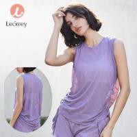 ราคา Leorrey-เสื้อกล้ามหลวมชายเชือกผูก เสื้อกั๊กกีฬาแห้งเร็ว เสื้อกล้ามโยคะแขนกุด (29184529329)