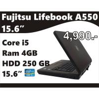ราคา โน๊ตบุคNOTEBOOK FUJITSU LIFEBOOK A550 คีย์บอร์ดขาว Core i5 RAM4GB/HDD250GB/DVD/15.6" อึด ทน ดี (10410710671)