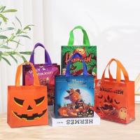 ราคา 22 x 23 x 11 ซม. Goodies กระเป๋าฮาโลวีนไม่ทอถุงของขวัญวันเกิดสําหรับเด็กความจุขนาดใหญ่พับฟักทอง Ghost ถุงบรรจุภัณฑ์เคล็ดลับหรือรักษา Tote กระเป๋าตกแต่งปาร์ตี้ฮาโลวีน (28153217326)