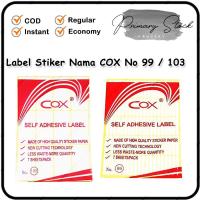 ราคา ป้ายสติ๊กเกอร์ ป้ายกระดาษ ป้ายราคา เลขที่. เชิญ COX 103 เบอร์ 99 (27381931610)