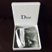 ราคา DIOR TRIBAL BLACK PEARL STUD EARRING ของแท้ (402071502)