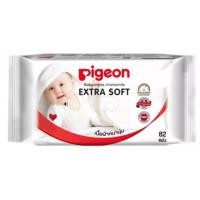 ราคา Pigeon Baby Wipes chamomile ผ้าเปียก ทิชชู่เปียก พีเจ้นเบบี้ไวพส์คาโมมายล์ (82แผ่น) X 6 ห่อ (8389787366)