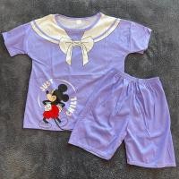 ราคา สินค้าใหม่!!!ชุดนอน เด็กโต ผู้หญิง เสื้อ+กางเกงขาสั้น (ผ้ายืด) ใส่สบาย ลายน่ารักมาก (22537843275)