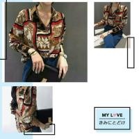 ราคา เสื้อเชิ้ตพิมพ์ลาย Versace แขนยาว (2766477990)