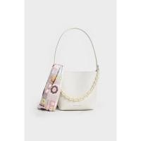 ราคา Alcott Scarf Bucket Bag - สีครีม Charles&keith (24412825388)