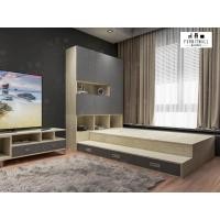 ราคา ทาทามิ 3.5 ฟุต หัวเตียง 4.5 ฟุต พร้อมโต๊ะยกและขั้นบันไดลิ้นชัก (12331447592)