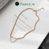 ราคา สร้อยคอโชคเกอร์โลหะผสมหัวใจสวยสุด ๆ ในสีเงินและสีทองด้ายบางของผู้หญิงแฟชั่นที่ไม่ซ้ําใคร วีซี-28 (27677696386)