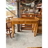 ราคา โต๊ะทำงานมีลิ้นชัก/โต๊ะบัญชีไม้สัก ไม้สักแท้ แข็งแรง ทนทาน พร้อมส่ง (29203661122)