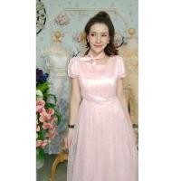 ราคา เดรสชมพูยาว ป้าย kira (1874561522)