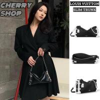 ราคา หลุยส์วิตตองแท้ Louis Vuitton LV SLIM TRUNK BAG กระเป๋าสะพาย/กระเป๋าถือผู้หญิง M25445 (29777622753)
