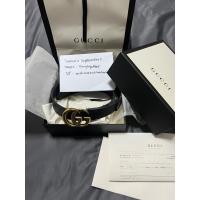 ราคา เข็มขัด GUCCI BELT WITH DOUBLE G BUCKLE (22735929429)