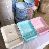 ราคา จานเหลี่ยมพลาสติก ABS ขนาด 7.5 นิ้ว ( 1 แพ็คบรรจุ 12 ใบ ) สีฟ้า/สีขาว/สีชมพู (28235539754)