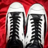 ราคา Converse Jack Purcell Rally Black/White Leather (Japan Editions) แฟชั่น (24356465898)