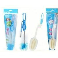 ราคา ฟองน้ำล้างขวดนม Naturเนเจอร์แปรงล้างขวดนมไนลอนทูโทน&ฟองน้ำ (24971699678)