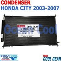 ราคา แผงแอร์ ฮอนด้า ซิตี้ ปี 2003 - 2007 ซิตี้ ZX Vtech ปี 2006 - 2007 แมลงสาบ CD0080 COOL GEAR รหัส DI447780-9140 CONDENSER (22019858315)