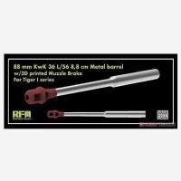 ราคา รถถังหนัก RFM RM-2086 หมายเลข 6 ไทเกอร์ พร้อมกระบอกปืนโลหะ KwK36/L56 (1/35) (44462190441)