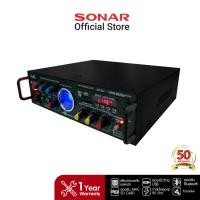 ราคา SONAR เครื่องขยายเสียง 80W แอมป์ขยายเสียง เพาเวอร์แอมป์ มิกเซอร์จิ๋ว รุ่น AV-60 (1865679129)