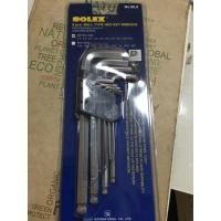 ราคา SOLEX ประแจหกเหลี่ยม หัวบอล ตัวแอล ยาวประมาณ 18 ซม. 9 ชิ้น รุ่น BL9 (1268145825)