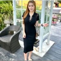 ราคา เดรสยาว ผ่าข้าง มือ2 งานจริงผ่าข้าง (27969437699)