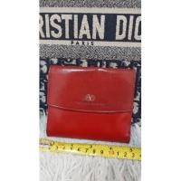 ราคา กระเป๋าเงินใบสั้นหนังแท้แบรนด์Valentinoแท้สีแดงมือสอง (15188153548)