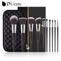 ราคา Ducare 10 ชิ้นชุดแปรงแต่งหน้ามืออาชีพพรีเมี่ยมรองพื้นสังเคราะห์ผสมแปรงพร้อมกล่อง (29017429471)
