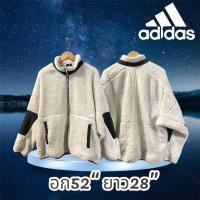 ราคา (มือสอง)Fleece jacket สีขาว แบรนด์ Adidas (24035555425)